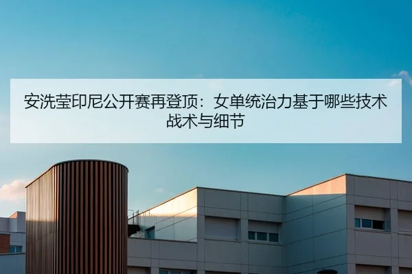 安洗莹印尼公开赛再登顶：女单统治力基于哪些技术战术与细节